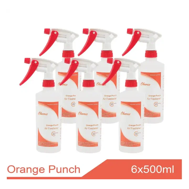 500ml Long Lasting Fresh Citrus Orange Punch Fragrance Spray Liquid Air Deodorant Metered Aerosol Car Home Office Air Fresheners