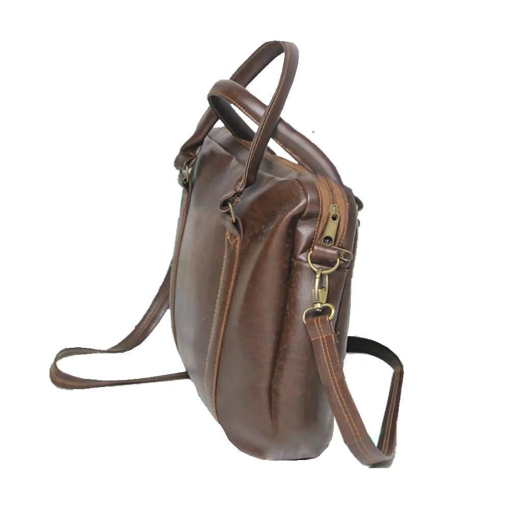 Simili Brown High QualityWaterproof Viet Nam Male Leather Briefbag Using  New Product traditional techniques