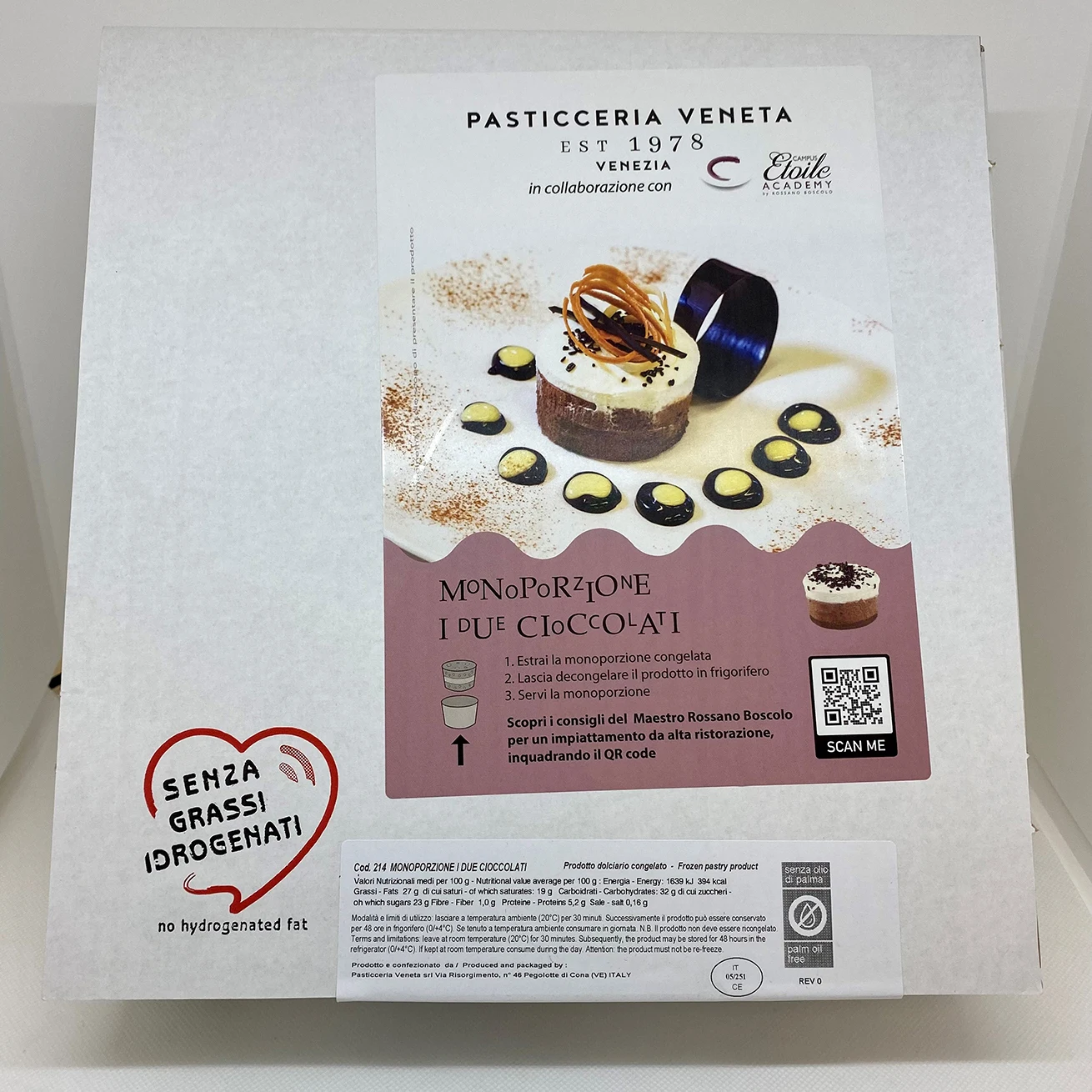 Single Serving Two Chocolate Cake Dark Chocolate White Chocolate