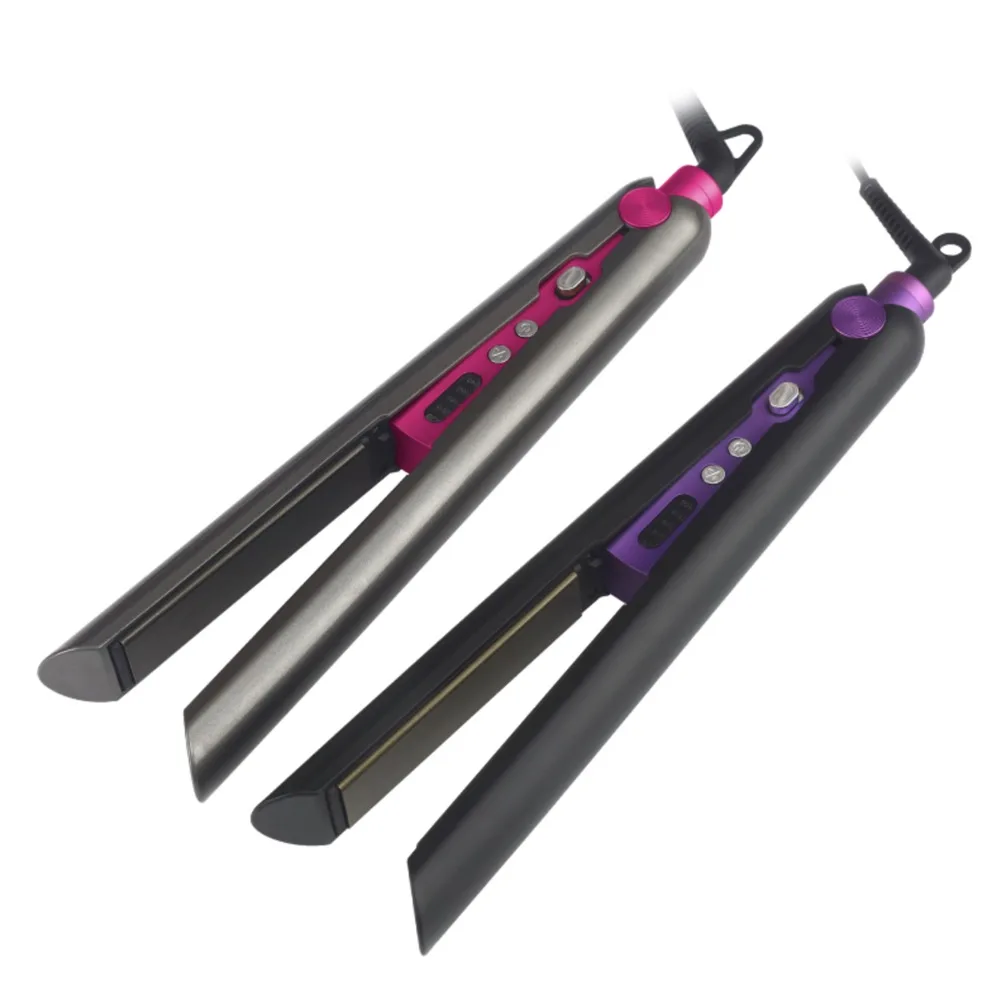 Professional planchas de cabello Private Label Flat iron Titanium PTC Heat 450 degree Curling Salon Portable Hair Straightener