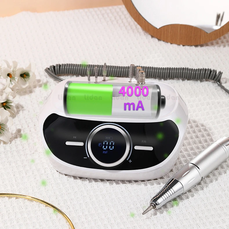 New High Speed Electric Nail Drill 35000rpm Portable Nail Drill Machine Electric Nail Manicure Drill Polishing Machine