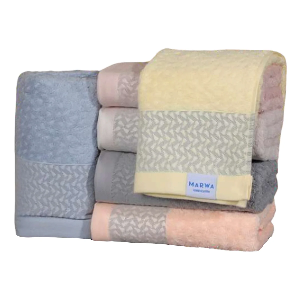 Cotton towels 50x90cm made of 100% natural fabric product of Uzbekistan towels for sale