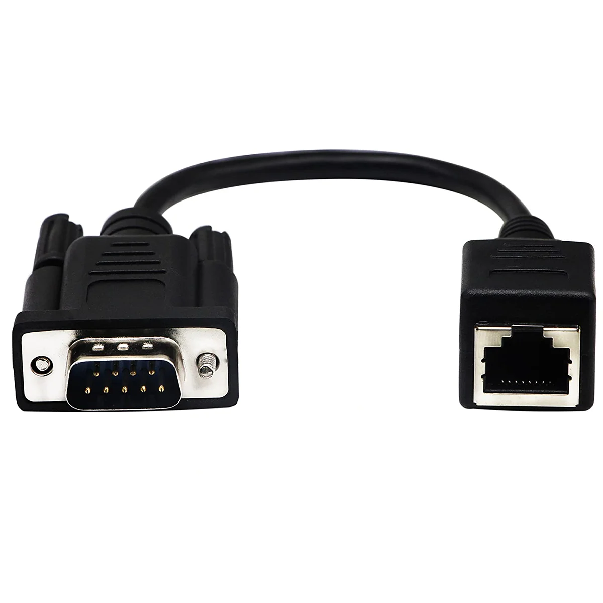 RJ45 to RS232 Cable, DB9 9-Pin Serial Port Male to RJ45 Female Cat5, 6 Ethernet LAN Console