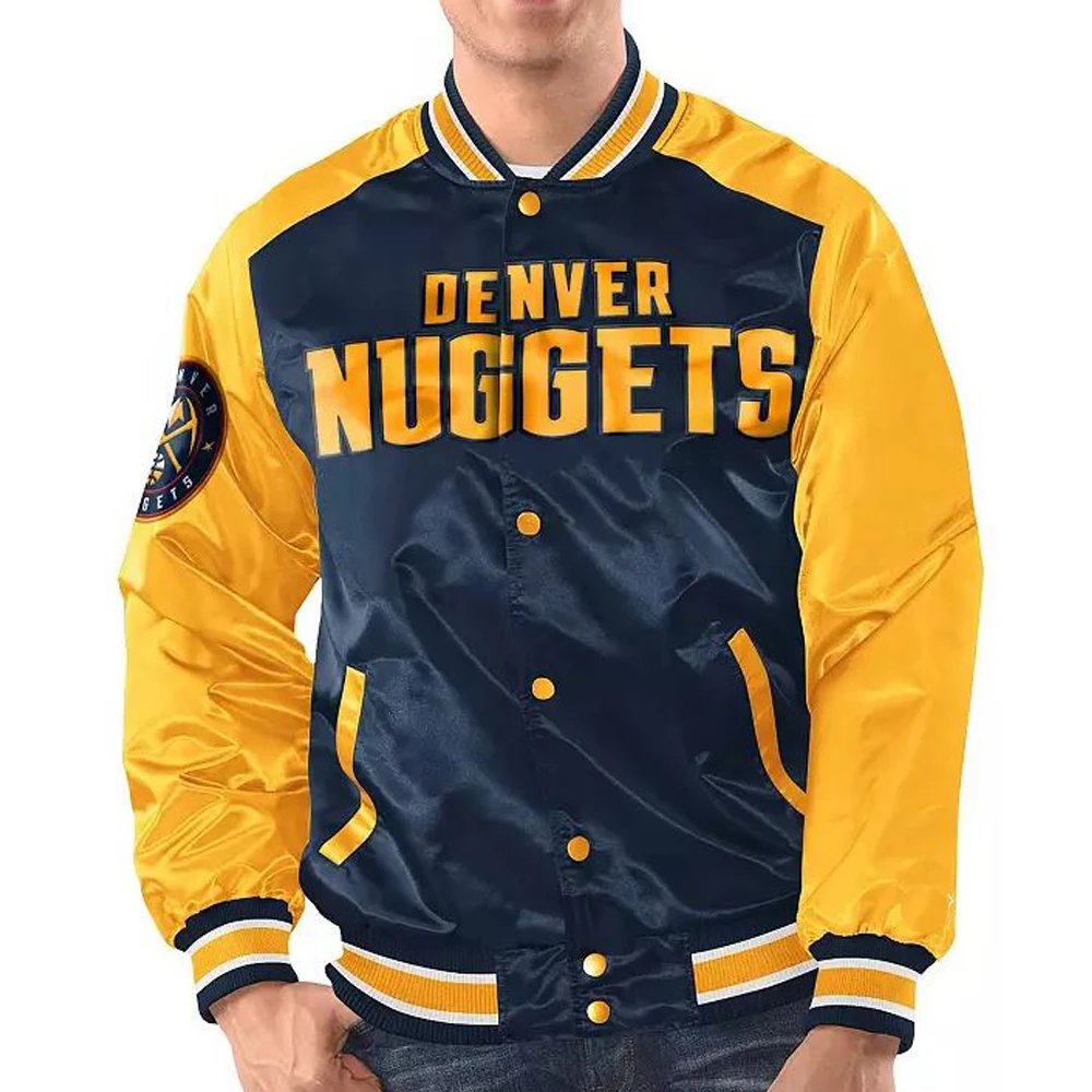 Street Wear Custom Satin Varsity Jacket Golden Manufacturer American College jacket Winter Breathable Satin Jackets