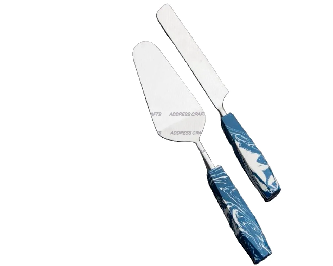 Modern Design Stainless Steel Resin Handle Cake Server Birthday Party Wedding Birthday High Quality Table Decorative Cake Server