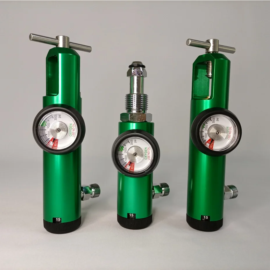 Click Style Oxygen Cylinder Regulator Oxygen Therapy Regulator