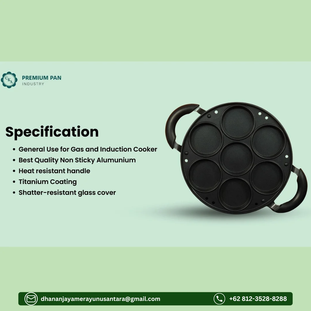 PREMIUM Pan cake The best and environmentally friendly nonstick metal pan can be used for induction, electric and gas stoves