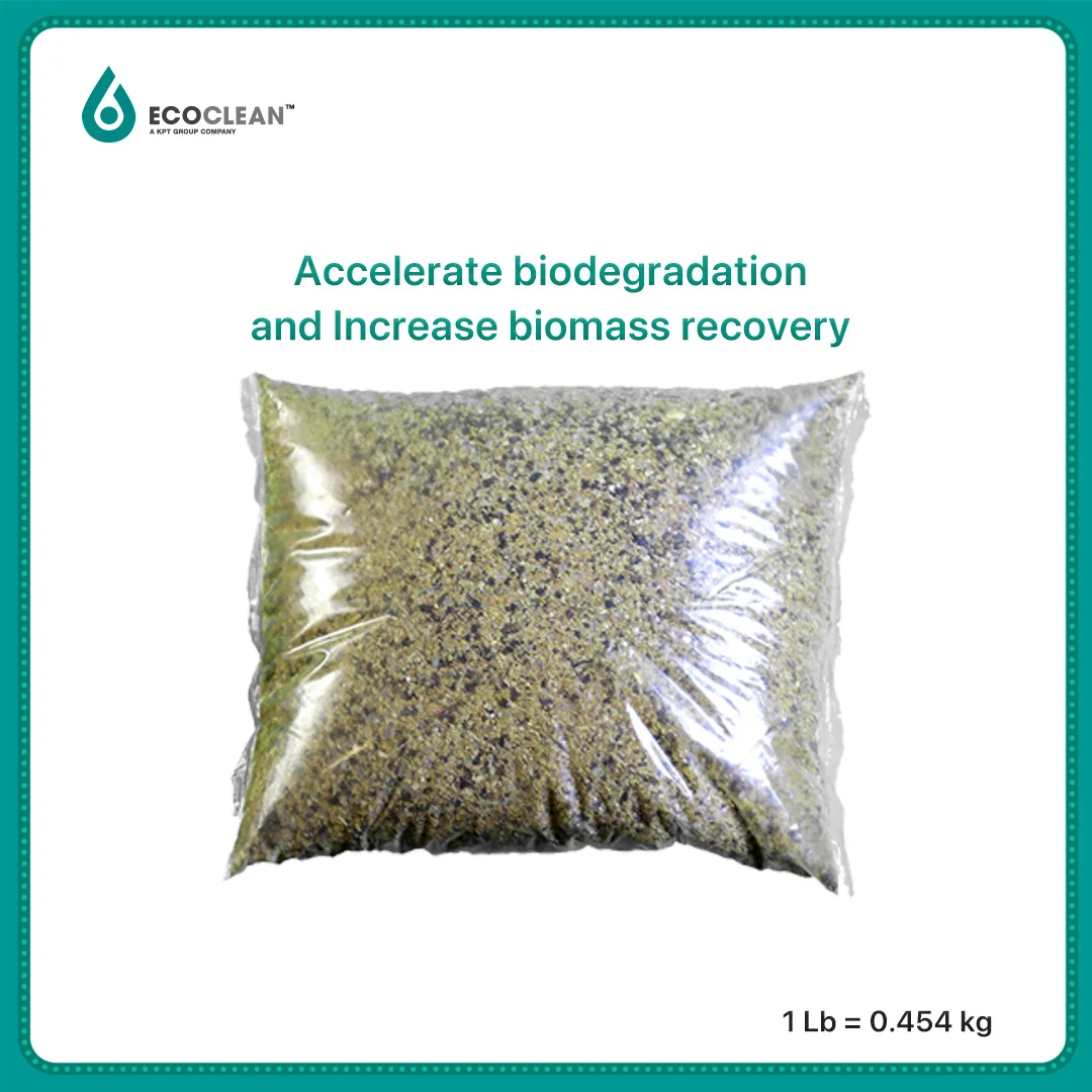 Microbiology of Wastewater Treatment in Industrial Areas Rubber Pharmaceuticals Hospitals EcoClean TM  200 - 25 Lbs