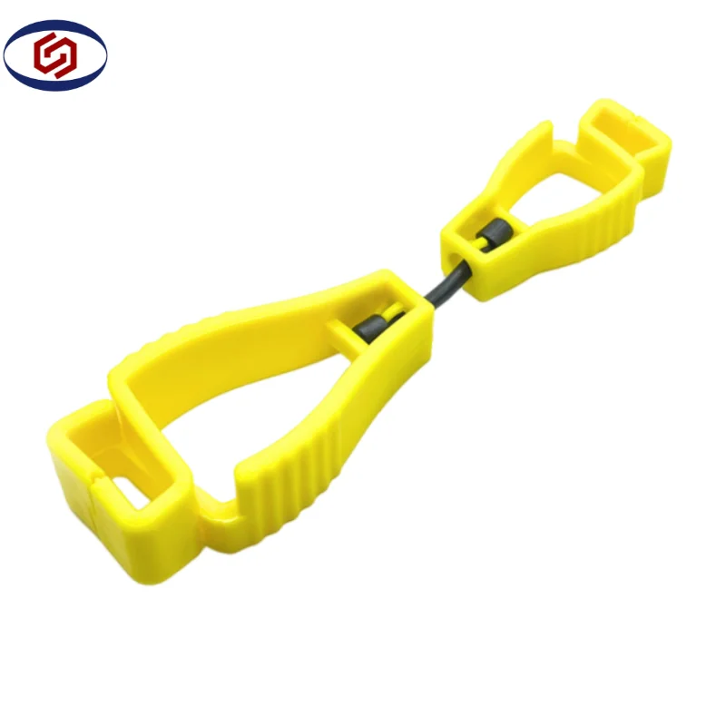 Anti-Loss Clip for Plastic Safety Work Gloves Holder Clips for Secure Glove Attachment
