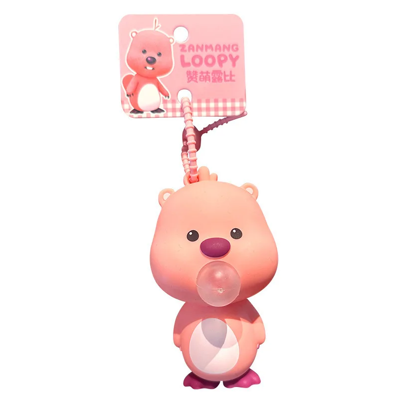 Spit Bubble Squeezing Toy Decompression Pendant Girl Useful Tool for Pressure Reduction Little Loopy