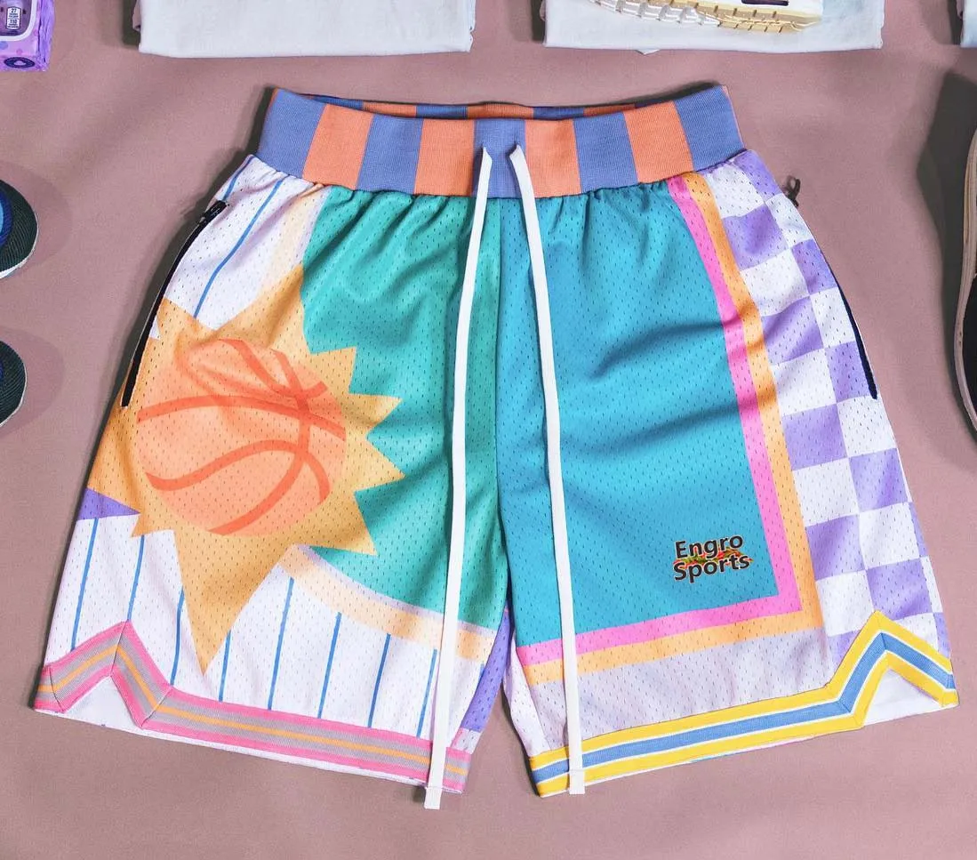 Basketball Uniform Double Layer Mesh Shorts Basketball Shorts