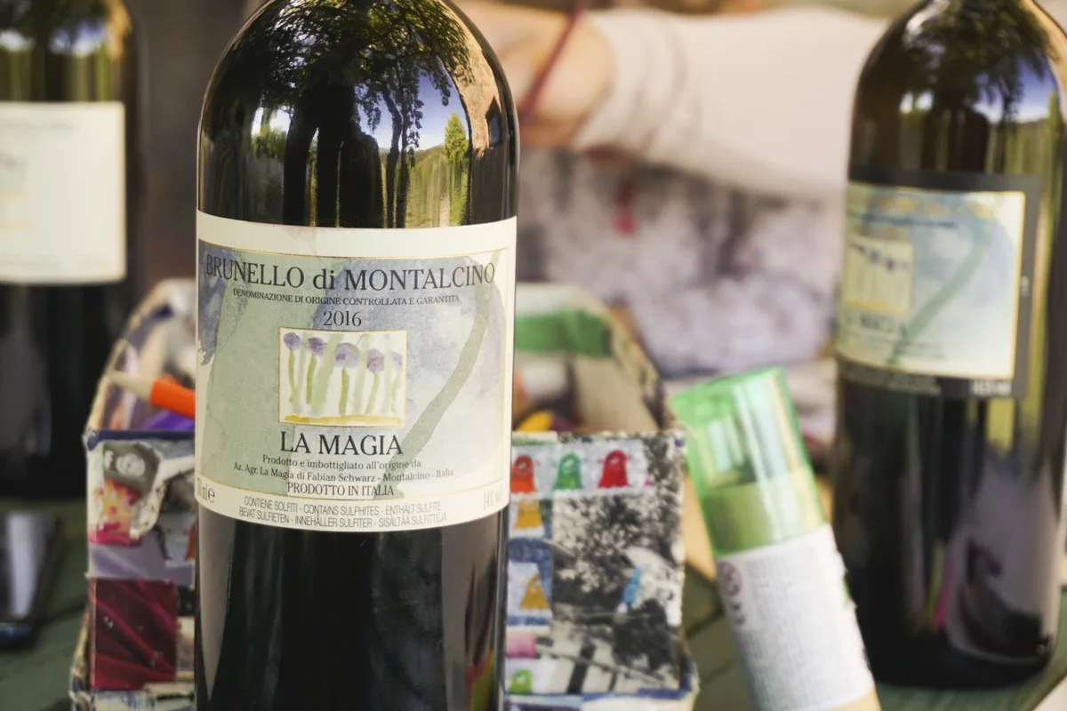 Высококачественное итальянское органическое красное вино Montalcino 75