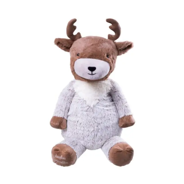Qorvik the reindeer 100cm - Made in France - Brown reindeer Giant plush toy