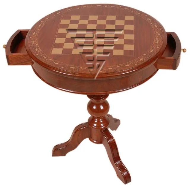 Luxurious Wholesale Solid Rose Wood  Hand Made Luxurious Chess Table With Staunton Series  Chess Pieces