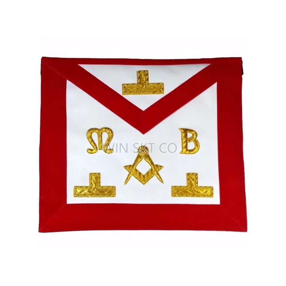 Fully Customized Good Quality Masonic Apron Custom Color And Design New Hand Embroider Masonic Apron