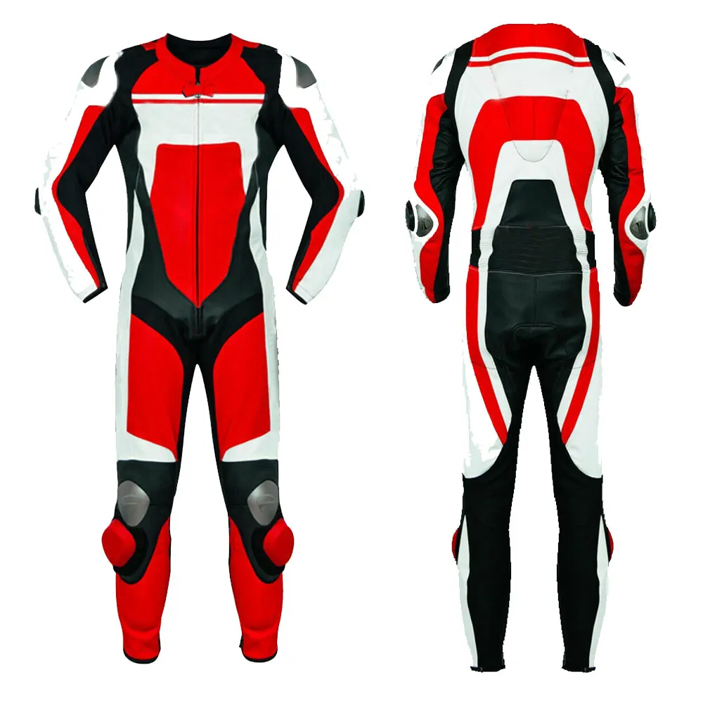 Breathable High Quality Customized Logo Printing Leather Material Outdoor Sports Wear Motorbike Suits