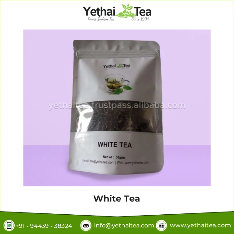 New Wholesale Supply Top Quality Premium Grade 100% Natural Beverage White Tea Silver Needle Loose Leaf Tea for Men & Women