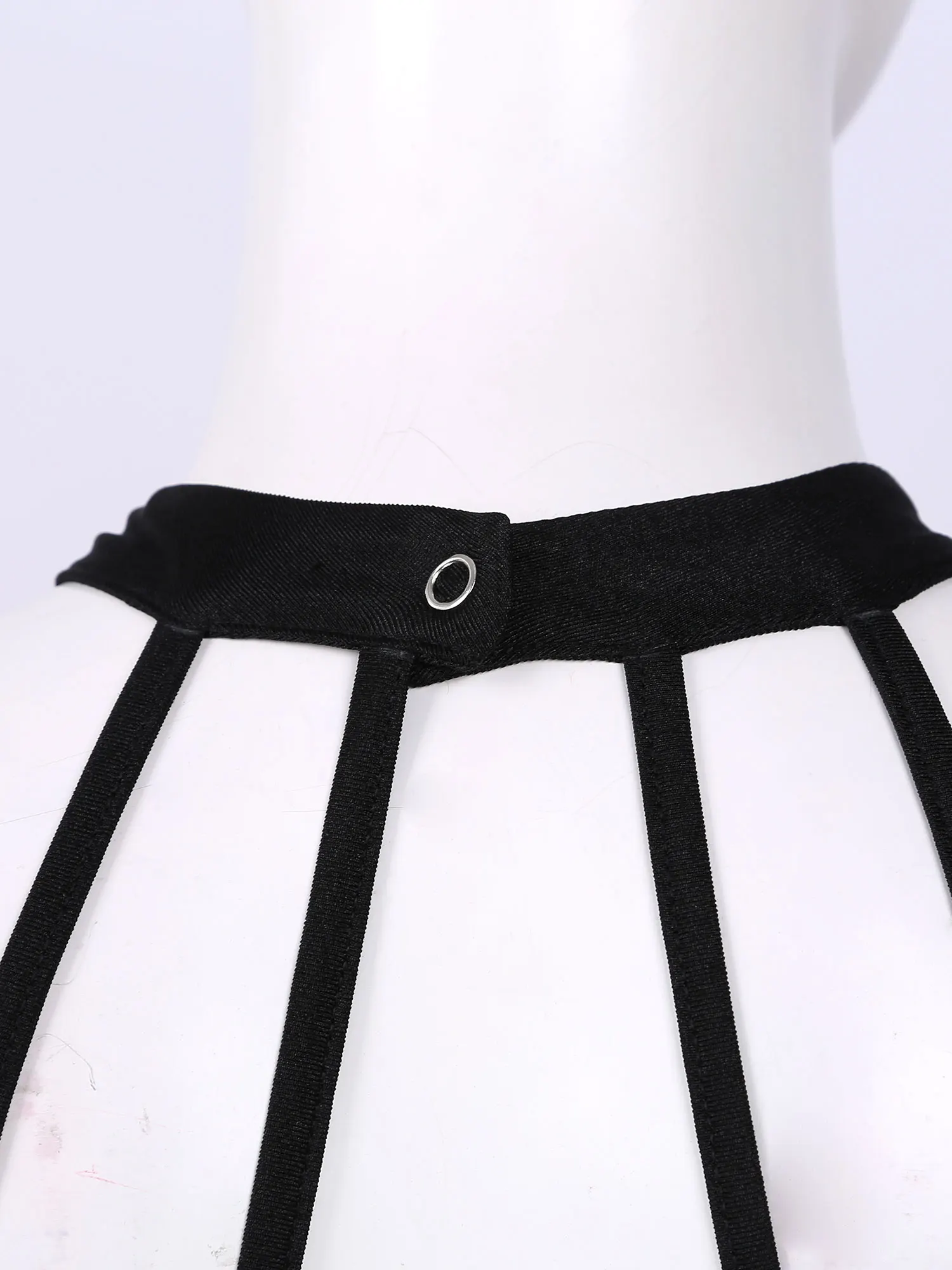 Unique custom sublimated cheerleading uniform round neck with closing button in crises cross top style cheerleading uniform