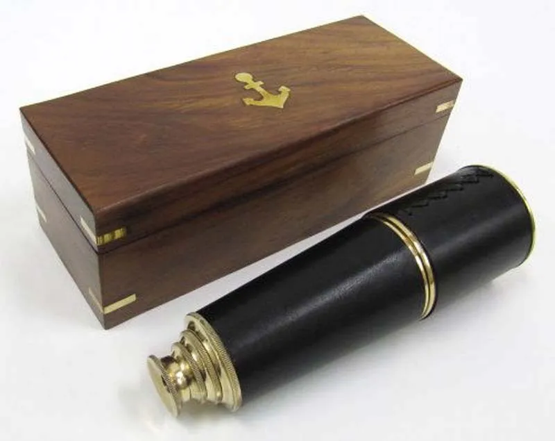 Wooden Tripod Monocular Design Brass Telescope With Stand Trendy Handheld Nautical Solid Metal Night Vision Microscope