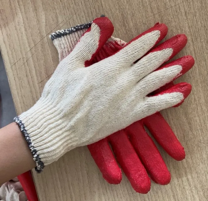 Top cheap working glove for gardening - Half Latex coated glove - palm side latex coated