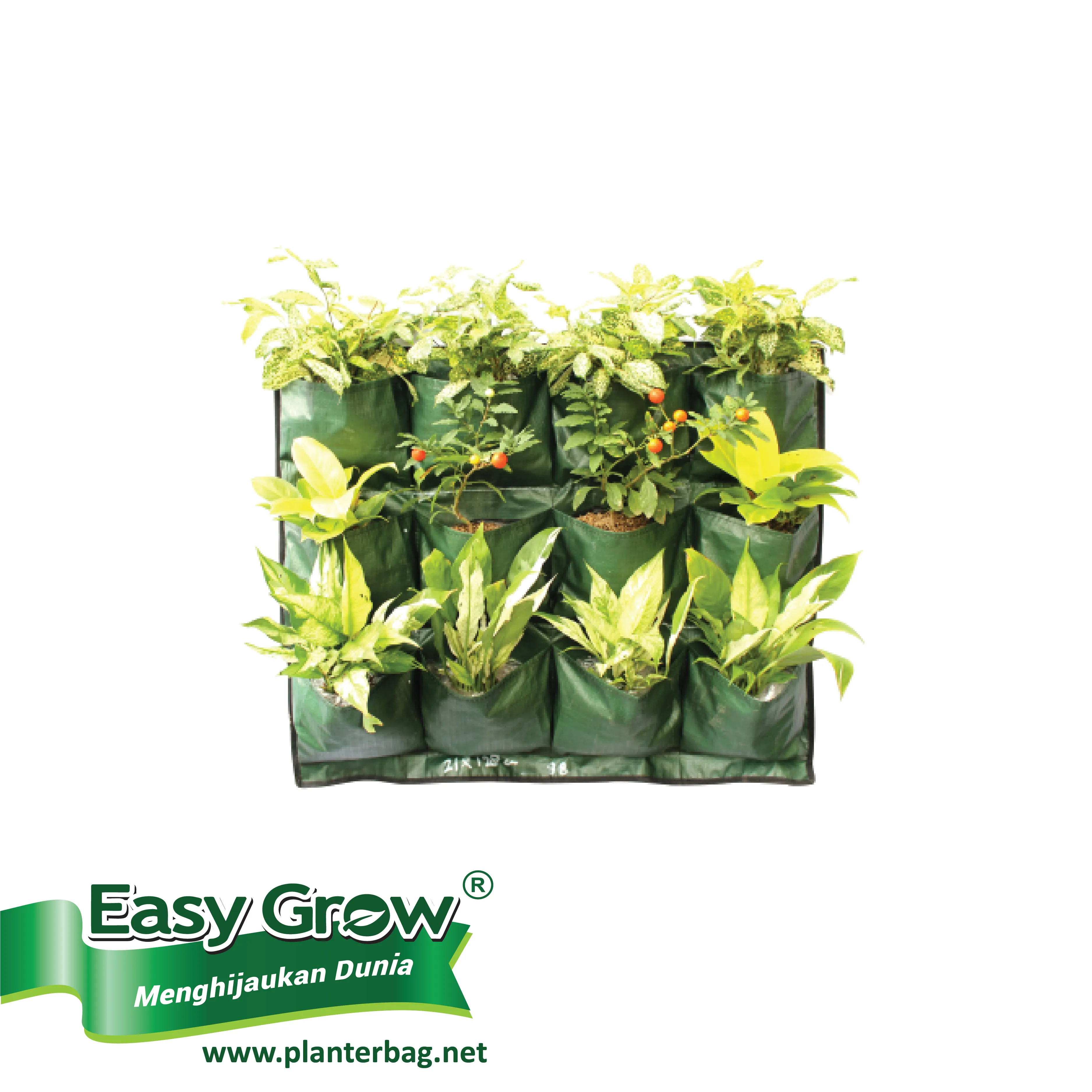 New Design Hanging Plastic Planter green wall planter flower pots & Planter 8 9 10 12 Pockets for Vertical garden