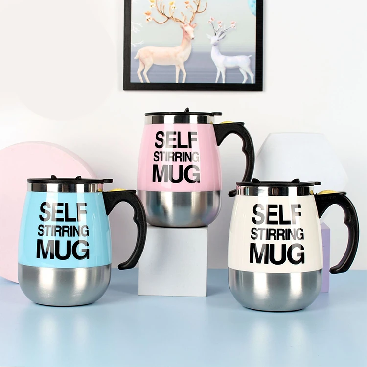 New 2022 Heating Hot Portable Electric Drinking Automatic Self Stirring Coffee Mug Cup