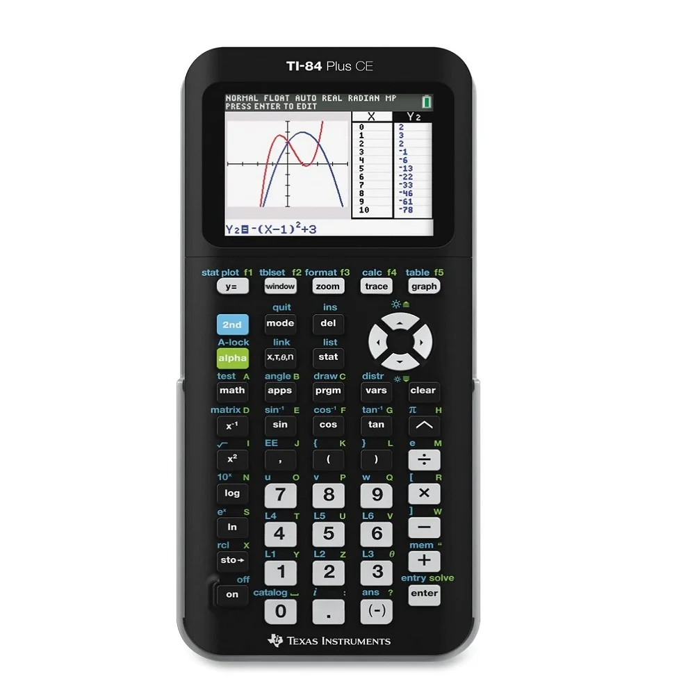 Новый Техасские инструменты TI-84 плюс CE цветной графический калькулятор