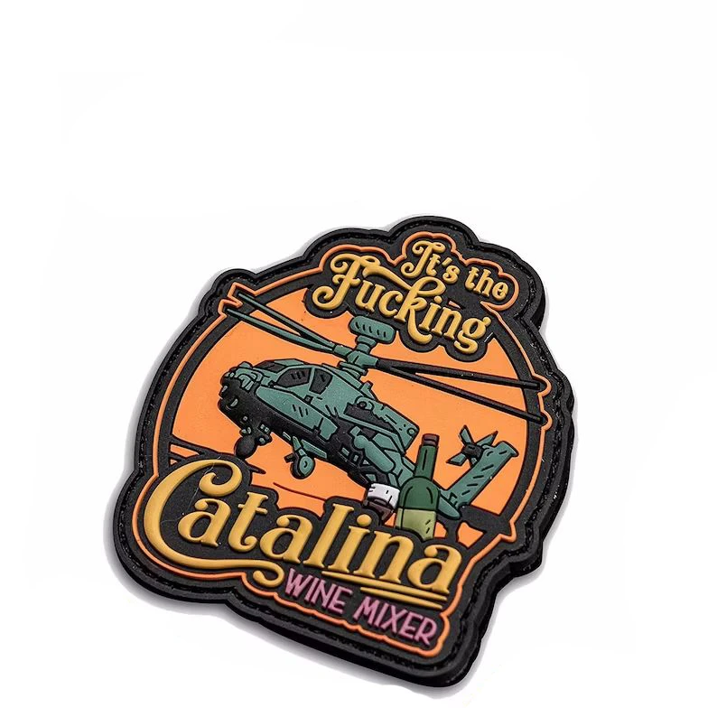 3D Embossed Badge Pvc Silicone Rubber Patches Garment Patch Aplique Shoes Beads Custom Logo 3d Printed Embroidery Part Felt