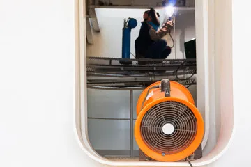 Portable Ventilation Exhaust Fan with high efficiency speed to exhaust polluted air  With 1 Year Warranty