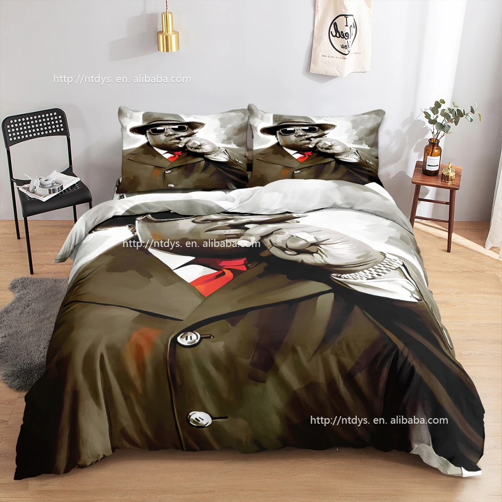 Michael Jackson 3D famous music figure design printed duvet cover brand King Bedding Set