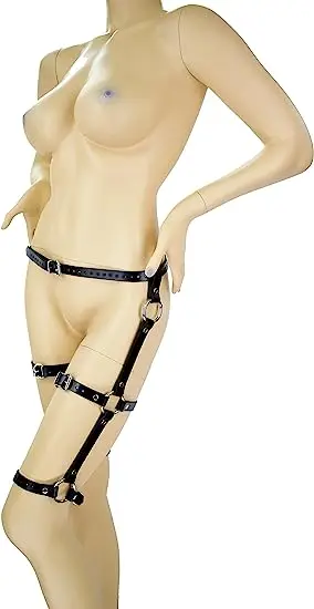 Popular Sexy Garters faux Leather Women Body Bondage Cage Sculpting Harness Waist Belt Straps Suspenders Goth Belt