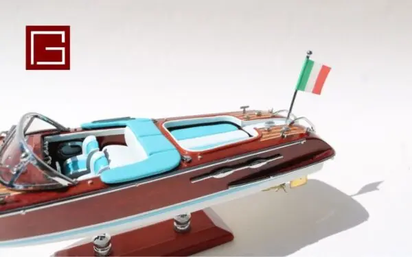 Gia Nhien Manufacturer Approve Custom Design small Special Riva Aquarama 25cm - WOODEN SPEED BOAT -  HIGH QUALITY