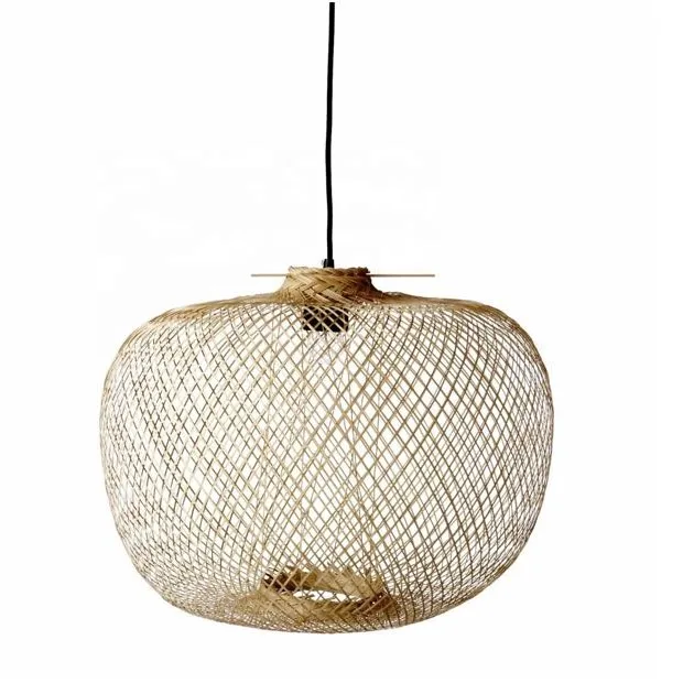 Bamboo Art Bamboo Chandelier Lantern Restaurant Zen Tea Room Studio Hot Pot Shop Lampshade Woven Retro Lamp