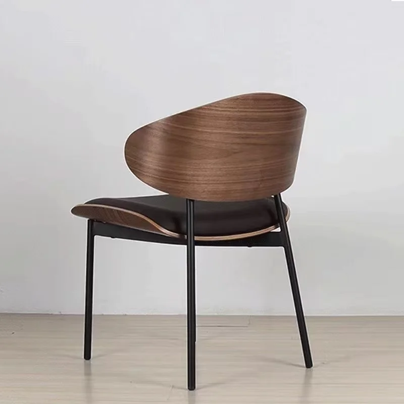 Modern Design Upholstered Leather Bentwood Dining Chair Nordic Japanese Wood Chair Velvet Dining Chairs