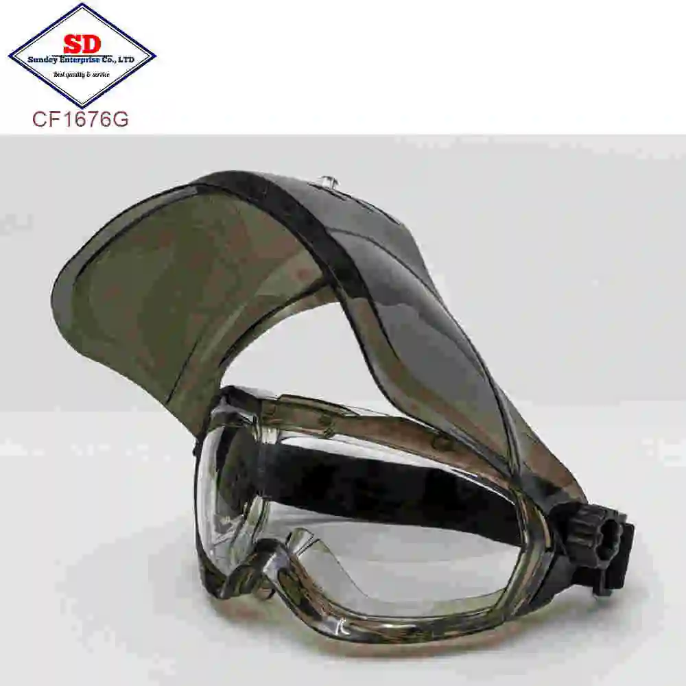 Industrial Face shield goggle mask browguard