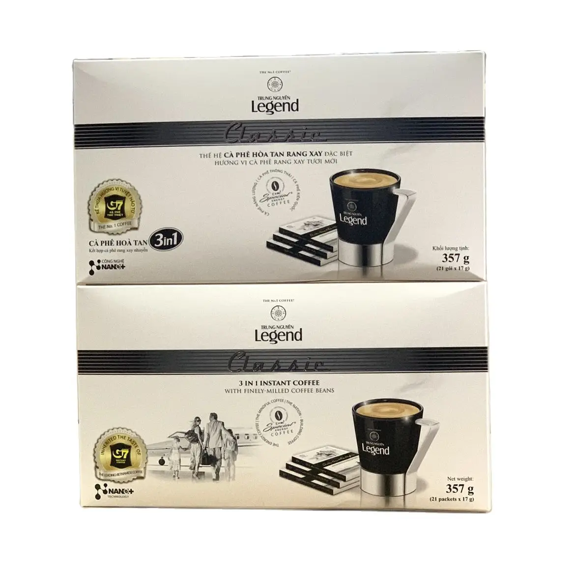 From Vietnam Instant Coffee - Legend Classic (Box 21 sticks) Luxury Box Standard Trung Nguyen Brand