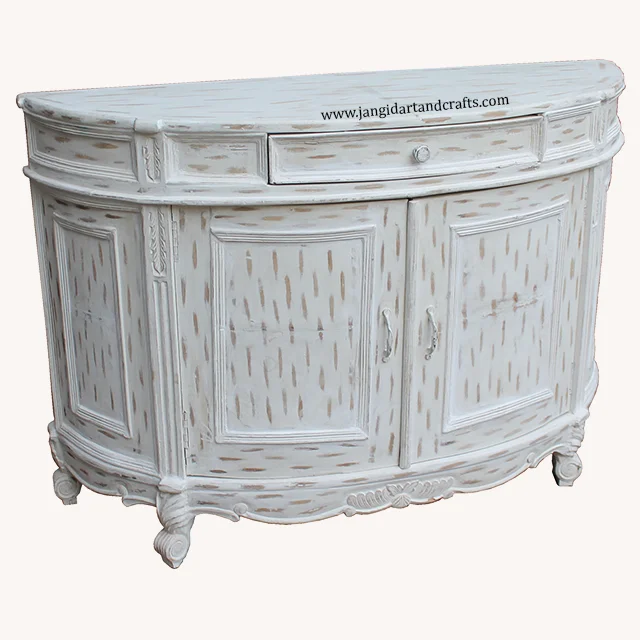 Wholesale luxury dining cabinet living room furniture White painting cabinets high quality sideboard cabinets home furniture