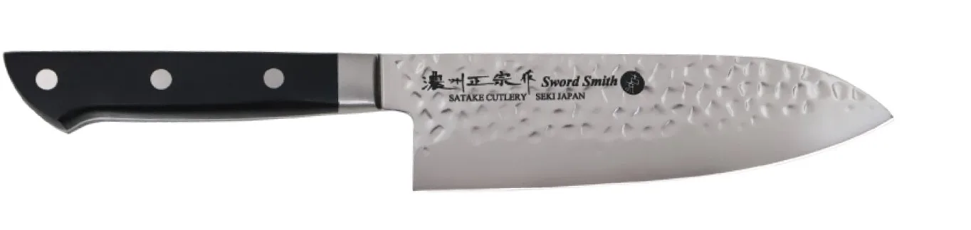 Molybdenum stainless steel hammer forged high quality and affordable knives made in Seki Japan Logo customization possible