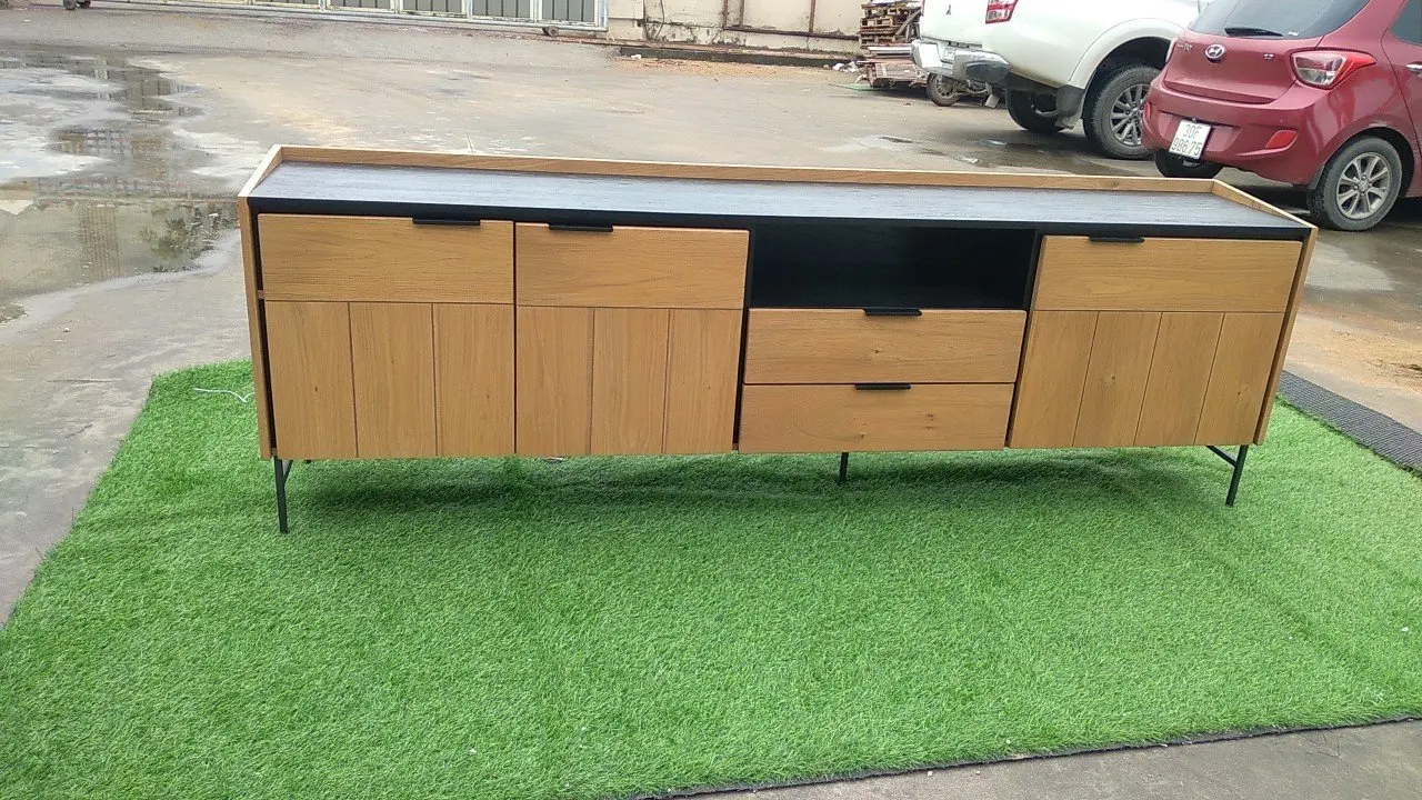 TV Cabinet Living Room Home Colorful Storage Furniture Factory Competitive Price Cabinet BKG Home Made in Vietnam