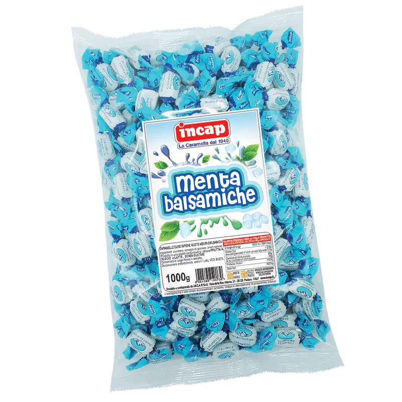 Best Incap Balsamic Filled Mints Candy 1Kg Bag Mint Hard Candy Cool Mint Candy With Gmo Free  And Gluten Freesweets In Italy