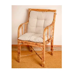 Wholesale Natural loop chair with only seat cushion included for outdoor furniture rattan chair Cane & Bamboo chair