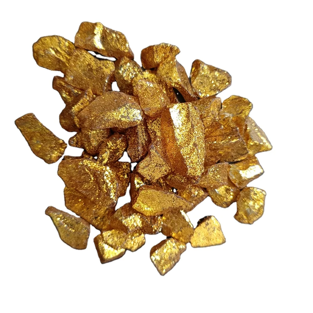 1-3mm 3-6mm Gold Coated Crushed Mirror All Sided Silver Glass Chips for Terrazzo Arts