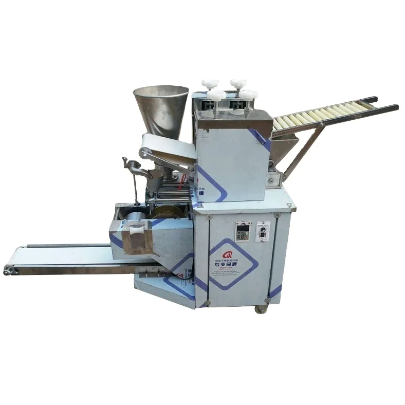 dumpling making machine wholly stainless steel highly reliable dry flour speed and wrapper thickness adjustable spring rolls