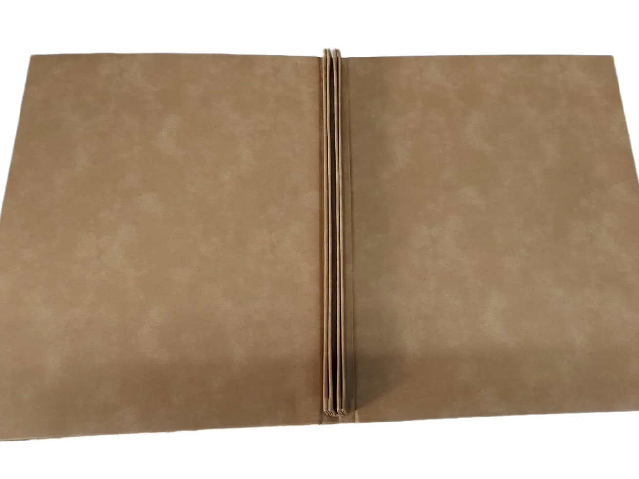 Factory sale Beige color leatherette menu folder with gold logo inside 3 screws fitment inserts restaurants table folder