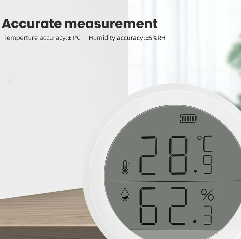HIMOJO Brand New Tuya Smart Home LCD Display Wifi Thermometer Hygrometer Wireless Smart Temperature Humidity Sensor