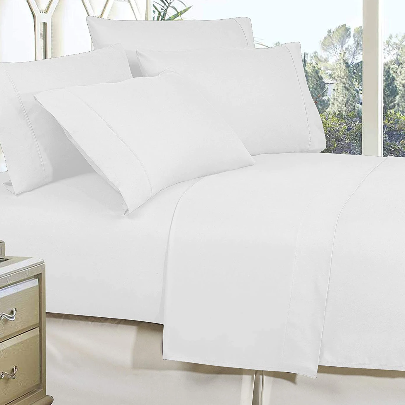 Wholesale 100 Cotton Full Twin All Size Hotel White Flat Sheets 2022 New Arrival Hotel White Bed Sheet