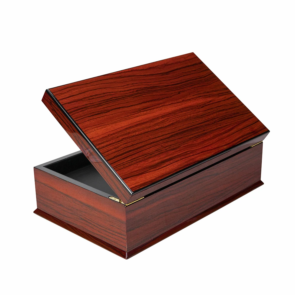 Luxury Rosewood Wood Grain Lacquer Wooden Gift Box for Valuables With SABER Certificate