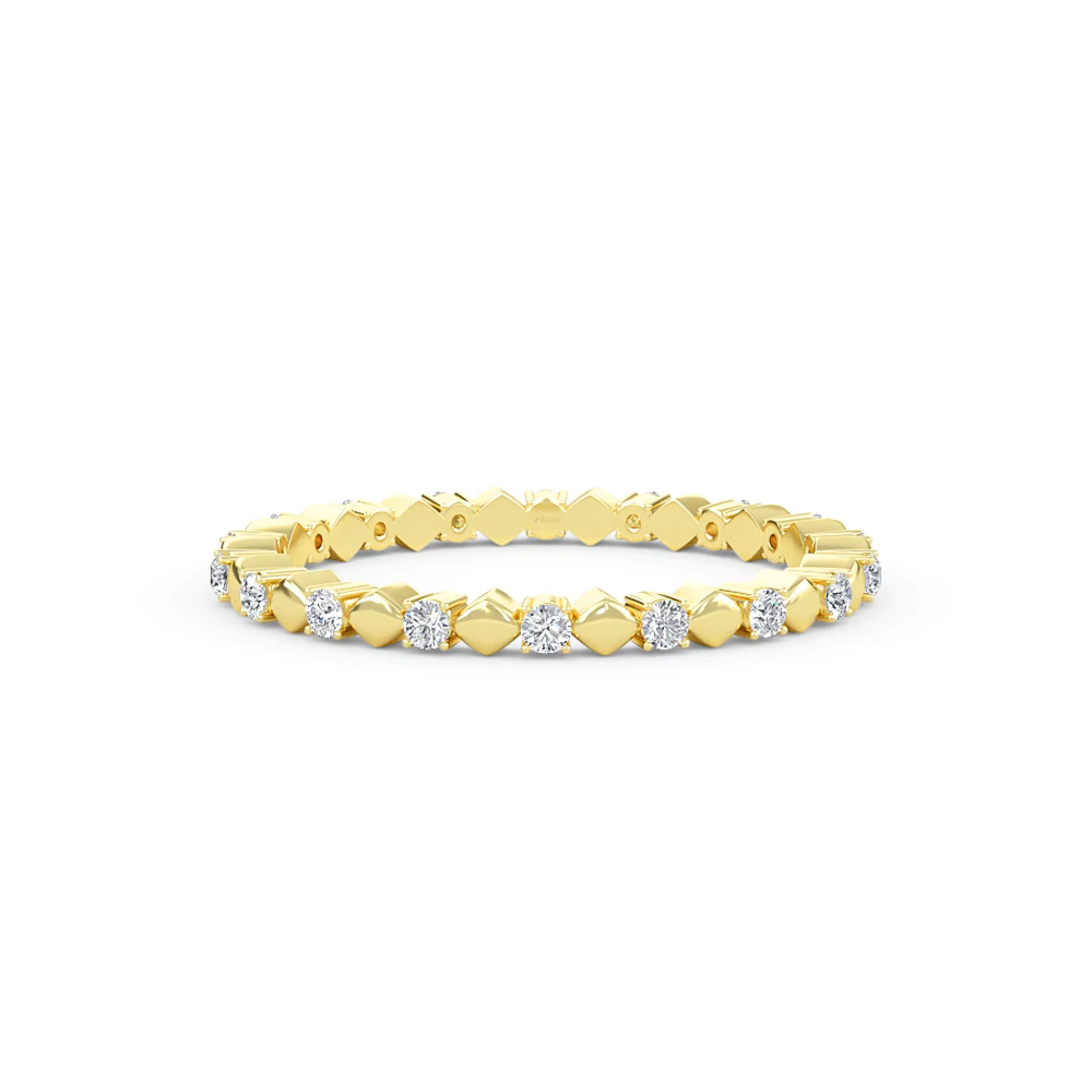 IGI Certified Lab Grown Diamond 14K Yellow Solid Gold Wedding Band Ring For Women Band For Her Stackable CVD HPHT Diamond Rings