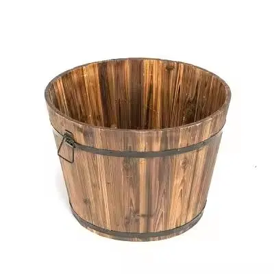 Wooden Handmade Indoor And Outdoor Flower Pots Planters Large Pots For Plants Vegetables And Flowers