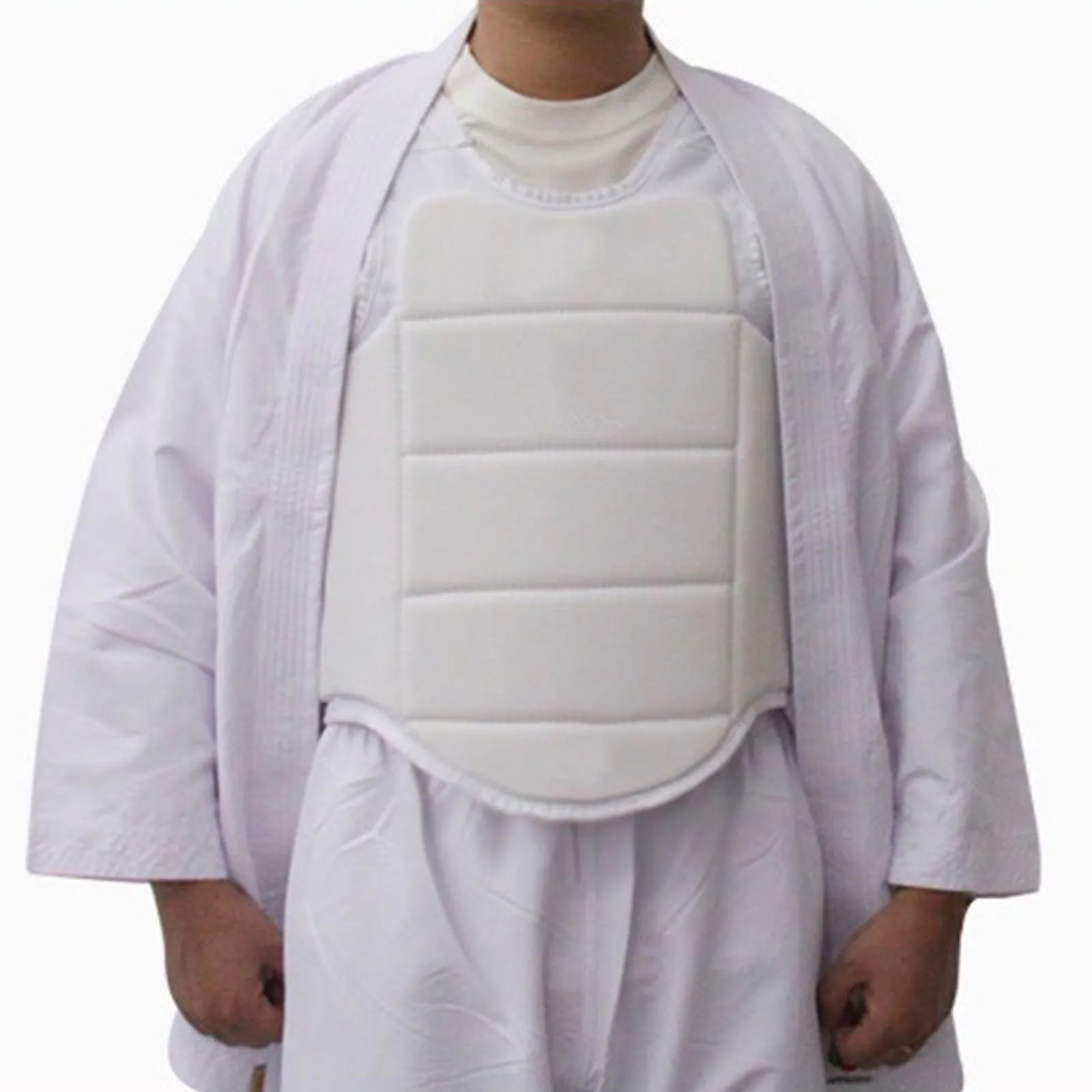 Custom Logo Chest Shoulder Protector Kids Padded Chest Guard Foam Protector White Karate Chest Guards For Man
